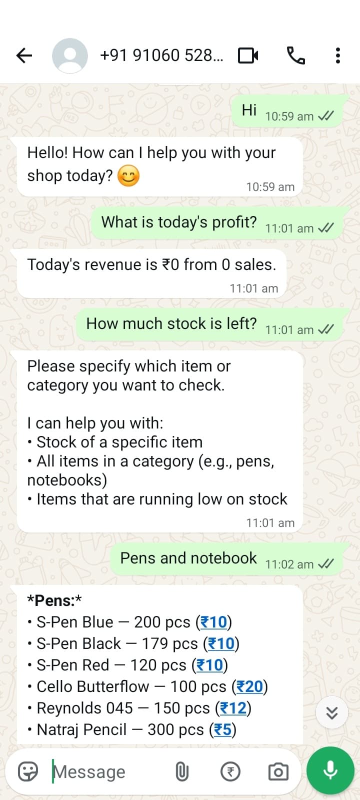 Mobile app preview